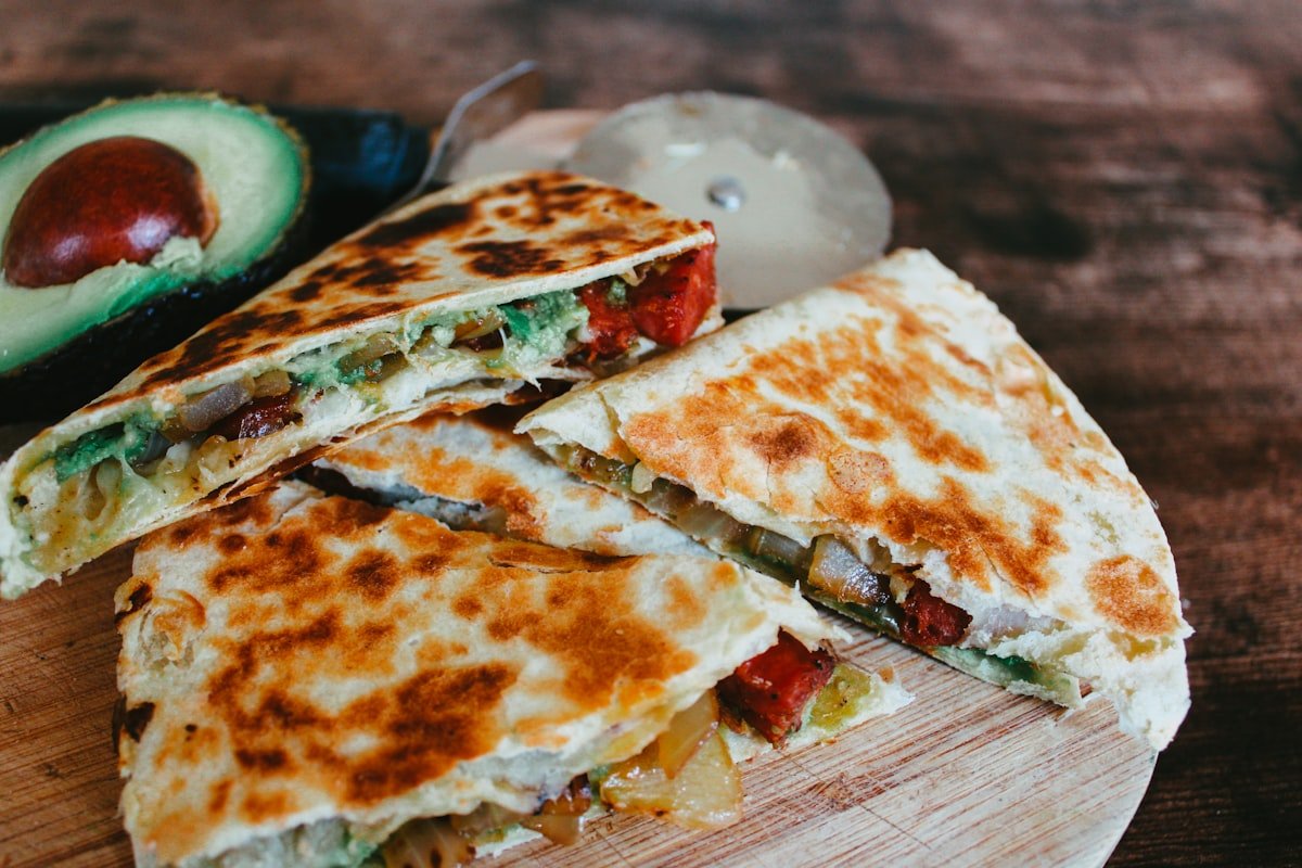 Rainbow Veggie Quesadilla