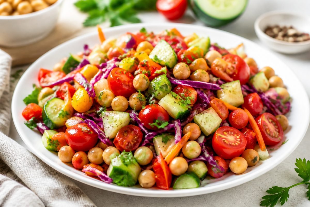 Crispy Chickpea Salad